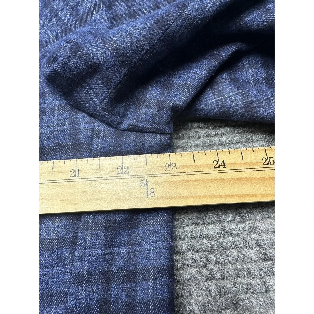 Banana Republic Blazer Mens 46R Blue Check Slim Fit Stretch Sport‎ Coat Jacket